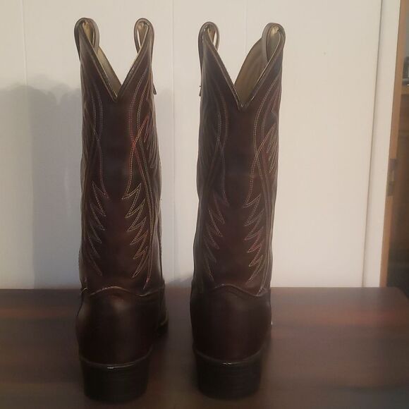 Gently Used Bronco Faux Leather Cowboy Boots Sz 10D main image 12